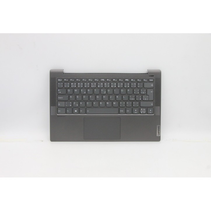 Lenovo 5CB0Y88723 Palmrest Top Case con tastiera, Ceco, nero, Retroilluminazione, Lettore di impronte digitali, UK