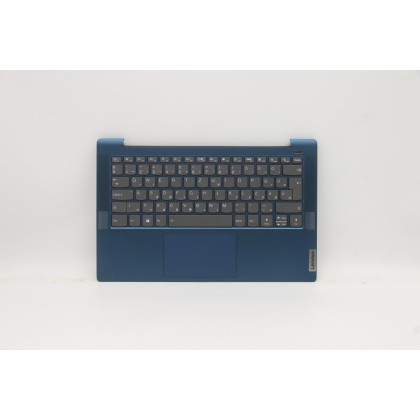 Lenovo 5CB0Y88745 Palmrest Top Case con tastiera, Ungherese, Blu, Retroilluminazione, Impronta digitale