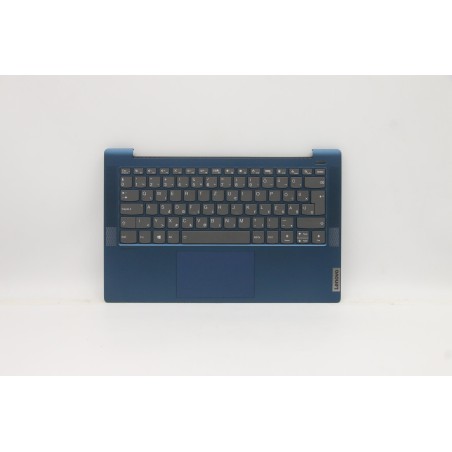 Lenovo 5CB0Y88745 Palmrest Top Case con tastiera, Ungherese, Blu, Retroilluminazione, Impronta digitale