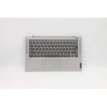 Lenovo 5CB0Y88761 Palmrest Top Case con tastiera, Inglese (Stati Uniti), Argento, Retroilluminazione, Impronta digitale