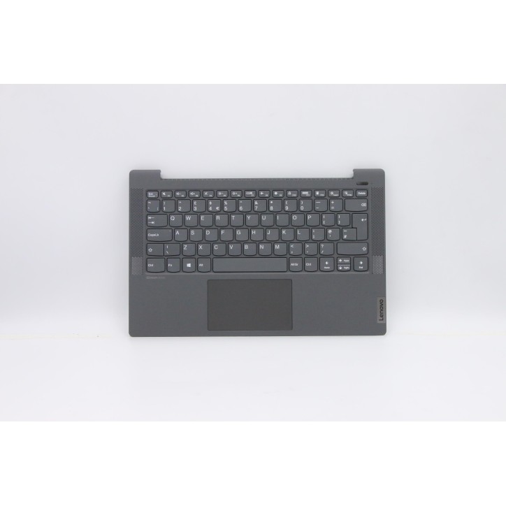 Lenovo 5CB0Y89250 Palmrest Top Case con tastiera, Inglese Regno Unito, nero, Senza_retroilluminazione, Lettore di impronte digit