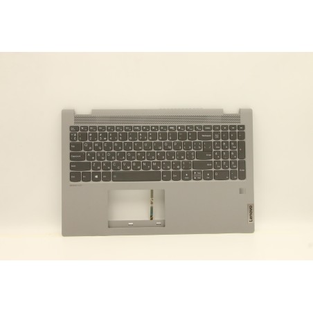Lenovo 5CB0Y97623 Palmrest Top Case con tastiera, Ucraina, Grigio platino, Retroilluminazione, Impronta digitale