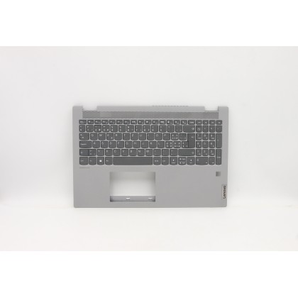 Lenovo 5CB0Y99147 Palmrest Top Case con tastiera, Svizzera, Grigio platino, Senza_retroilluminazione, Impronta digitale