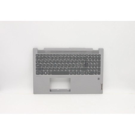 Lenovo 5CB0Y99147 Palmrest Top Case con tastiera, Svizzera, Grigio platino, Senza_retroilluminazione, Impronta digitale