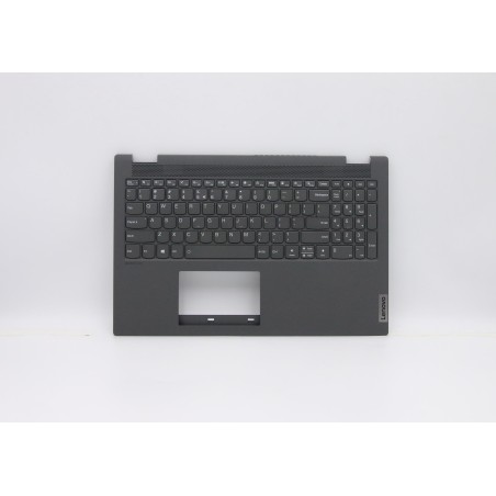 Lenovo 5CB0Y99180 Palmrest Top Case con tastiera, Inglese (Stati Uniti/Europa), Grigio, Retroilluminazione, Senza_lettore di imp