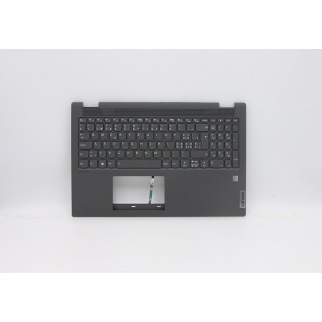 Lenovo 5CB0Y99242 Palmrest Top Case con tastiera, Svizzera, Grigio, Retroilluminazione, Impronta digitale