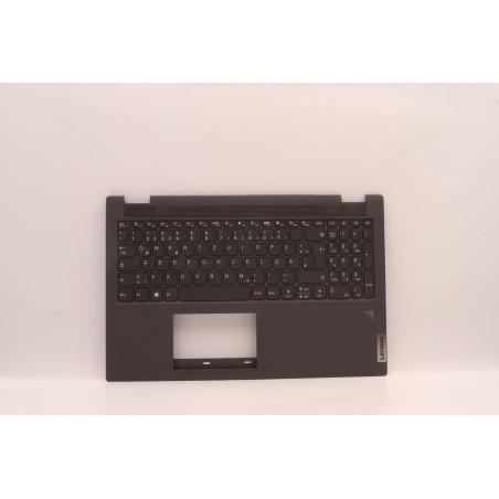 Lenovo 5CB0Y99262 Palmrest Top Case con tastiera, Tedesco, Grigio, Senza_retroilluminazione, Impronta digitale