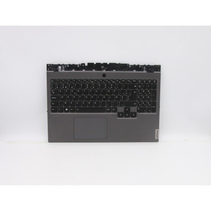 Lenovo 5CB0Y99285 Palmrest Top Case con tastiera, Belga, Retroilluminazione, Senza lettore di impronte digitali, UK