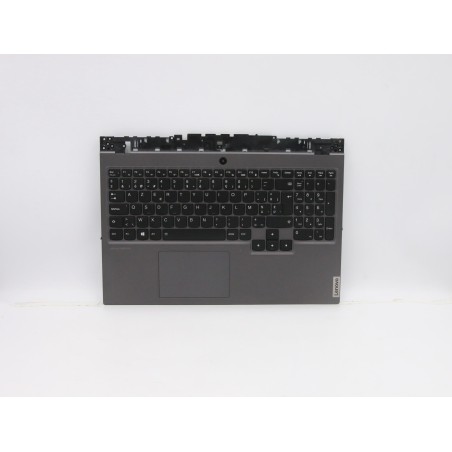 Lenovo 5CB0Y99285 Palmrest Top Case con tastiera, Belga, Retroilluminazione, Senza lettore di impronte digitali, UK