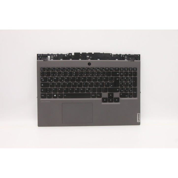 Lenovo 5CB0Y99296 Palmrest Top Case con tastiera, Tedesco, Retroilluminazione, Senza_lettore di impronte digitali