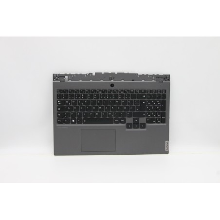 Lenovo 5CB0Y99328 Palmrest Top Case con tastiera, Tedesco, Retroilluminazione, Senza_lettore di impronte digitali