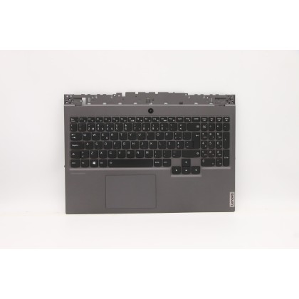 Lenovo 5CB0Y99339 Palmrest Top Case con tastiera, Portoghese, Retroilluminazione RGB, Senza lettore di impronte digitali