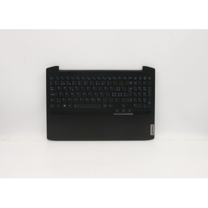 Lenovo 5CB0Y99489 Palmrest Top Case con tastiera, Svizzera, Nero onice, Retroilluminazione