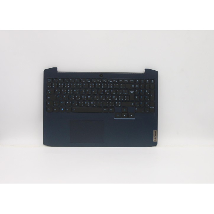 Lenovo 5CB0Y99504 Palmrest Top Case con tastiera, Francese (Arabo), Blu camaleonte, Retroilluminazione