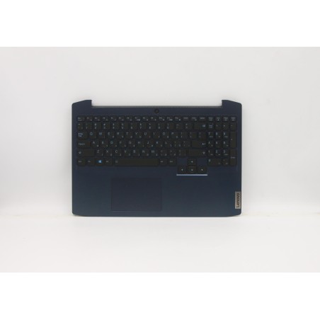 Lenovo 5CB0Y99512 Palmrest Top Case con tastiera, Ebraico, Blu camaleonte, Retroilluminazione