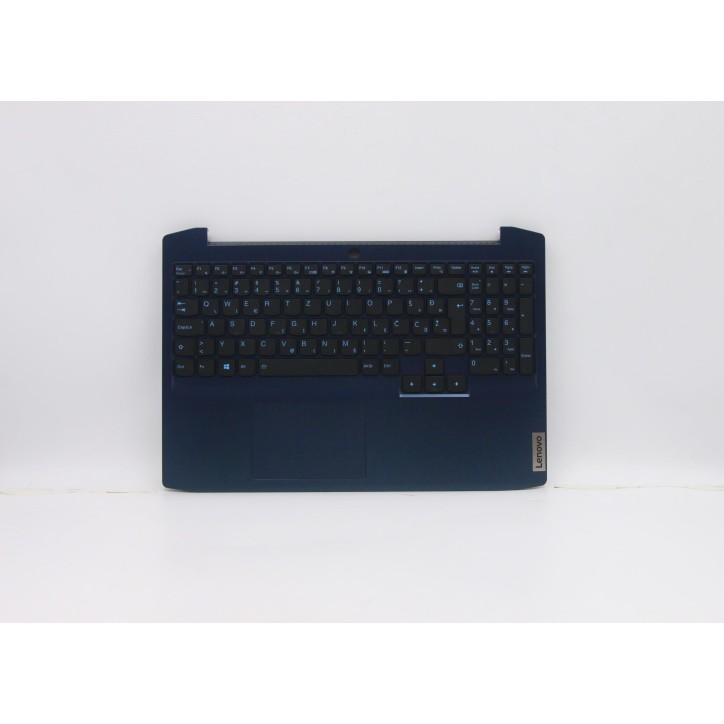 Lenovo 5CB0Y99519 Palmrest Top Case con tastiera, Sloveno, Blu camaleonte, Retroilluminazione