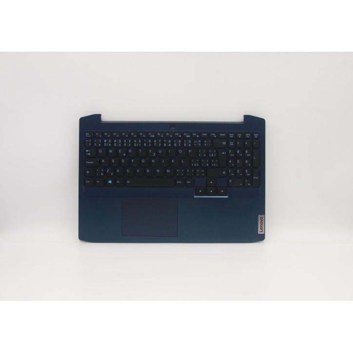 Lenovo 5CB0Z20920 Palmrest Top Case con tastiera, Ceco, Blu camaleonte, Retroilluminazione, UK