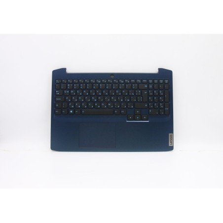 Lenovo 5CB0Z20921 Palmrest Top Case con tastiera, Bulgaro, Blu camaleonte, Retroilluminazione, UK