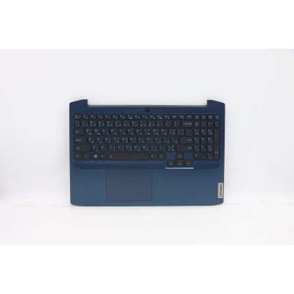 Lenovo 5CB0Z20924 Palmrest Top Case con tastiera, Arabo, Blu camaleonte, Retroilluminazione, US