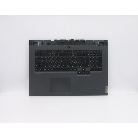 Lenovo 5CB0Z21105 Palmrest Top Case con tastiera, Bulgaro, Retroilluminazione, Senza lettore di impronte digitali, UK