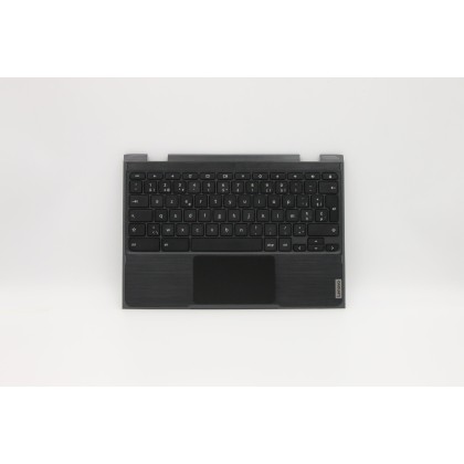 Lenovo 5CB0Z21552 Palmrest Top Case con tastiera, Belga, Senza retroilluminazione, UK