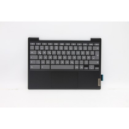 Lenovo 5CB0Z26756 Palmrest Top Case con tastiera, Tedesco, Nero onice, Senza_retroilluminazione