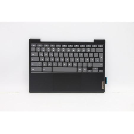 Lenovo 5CB0Z26756 Palmrest Top Case con tastiera, Tedesco, Nero onice, Senza_retroilluminazione
