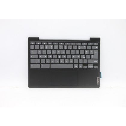 Lenovo 5CB0Z26757 C-Cover with keyboard, Italian, Onyx Black, Non-Backlight, UK