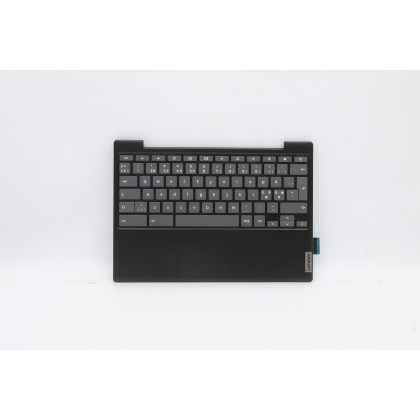 Lenovo 5CB0Z26758 C-Cover with keyboard, Nordic, Onyx Black, Non-Backlight, UK