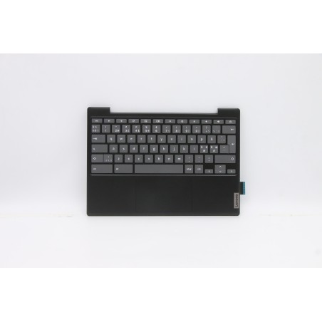 Lenovo 5CB0Z26758 C-Cover with keyboard, Nordic, Onyx Black, Non-Backlight, UK