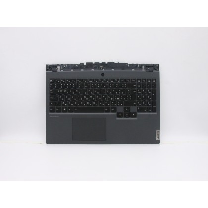 Lenovo 5CB0Z26768 Palmrest Top Case con tastiera, Bulgaro, Retroilluminazione, Senza lettore di impronte digitali, UK