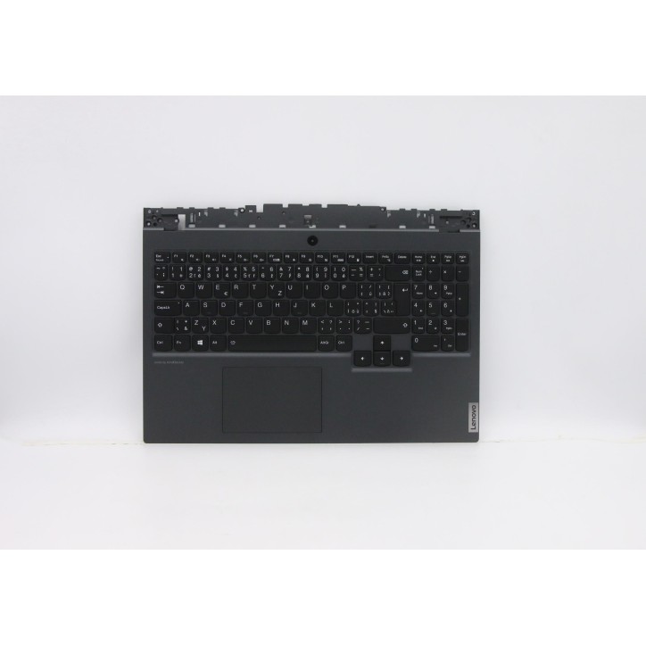Lenovo 5CB0Z26889 Palmrest Top Case con tastiera, Ceco, Retroilluminazione RGB, Senza lettore di impronte digitali, UK
