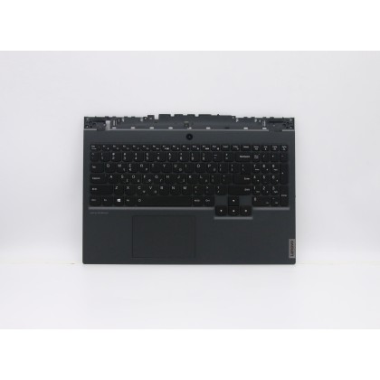 Lenovo 5CB0Z26898 Palmrest Top Case con tastiera, Greco, Retroilluminazione RGB, Senza_lettore di impronte digitali