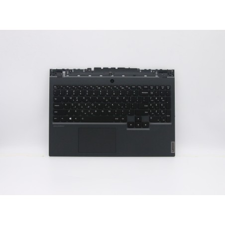 Lenovo 5CB0Z26898 Palmrest Top Case con tastiera, Greco, Retroilluminazione RGB, Senza_lettore di impronte digitali