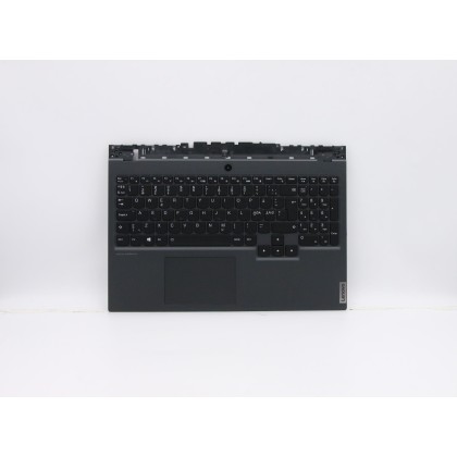 Lenovo 5CB0Z26907 Palmrest Top Case con tastiera, Europa del Nord, Retroilluminazione RGB, Senza_lettore di impronte digitali