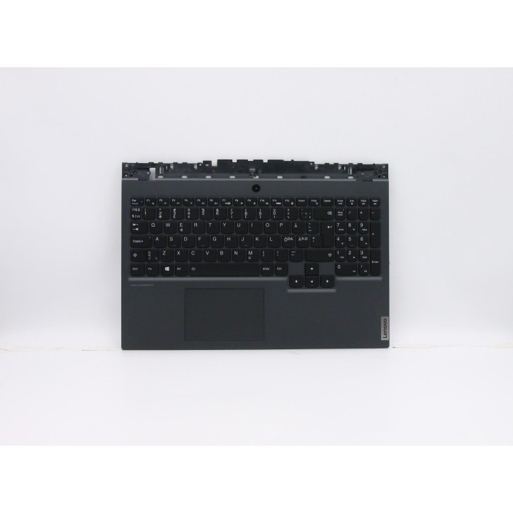 Lenovo 5CB0Z26907 Palmrest Top Case con tastiera, Europa del Nord, Retroilluminazione RGB, Senza_lettore di impronte digitali