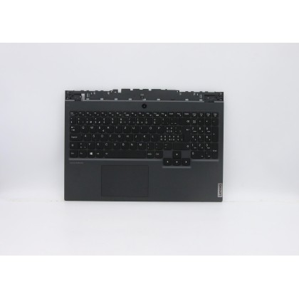 Lenovo 5CB0Z26912 Palmrest Top Case con tastiera, Svizzera, Retroilluminazione RGB, Senza_lettore di impronte digitali