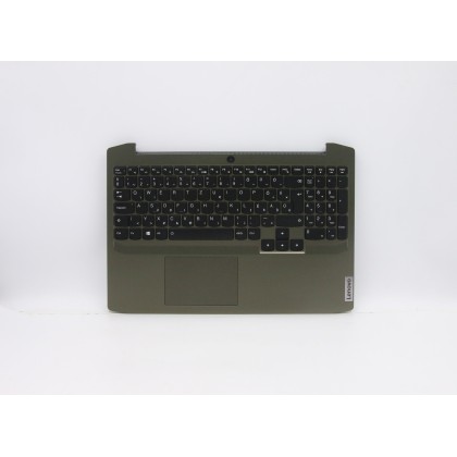 Lenovo 5CB0Z26928 Palmrest Top Case con tastiera, Ungherese, Verde scuro, Retroilluminazione