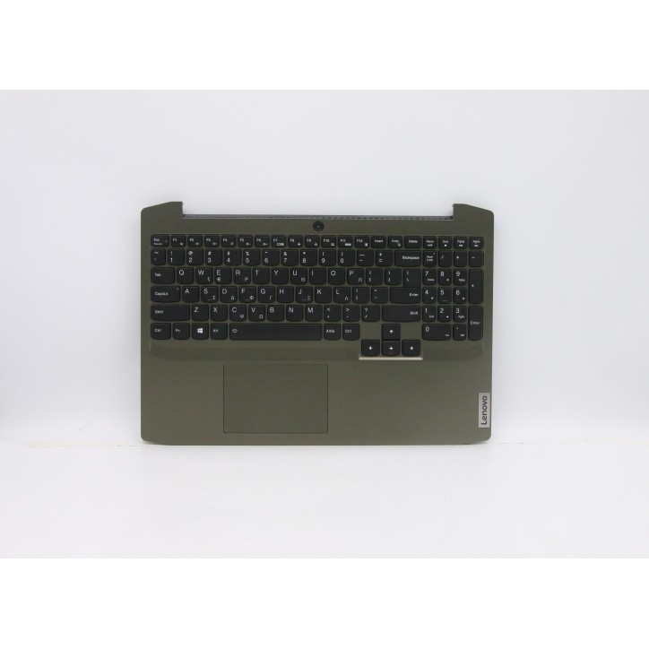 Lenovo 5CB0Z26930 Palmrest Top Case con tastiera, Greco, Verde scuro, Retroilluminazione