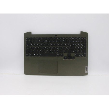 Lenovo 5CB0Z26936 Palmrest Top Case con tastiera, Sloveno, Verde scuro, Retroilluminazione