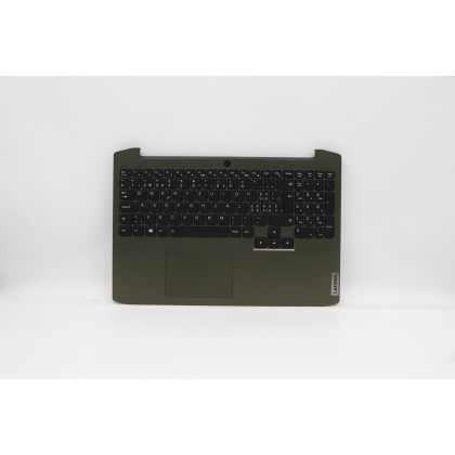 Lenovo 5CB0Z26938 Palmrest Top Case con tastiera, Svizzera, Verde scuro