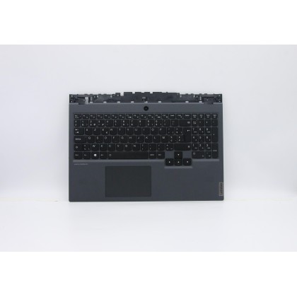 Lenovo 5CB0Z27665 Palmrest Top Case con tastiera, Belga, Retroilluminazione, Senza lettore di impronte digitali, UK