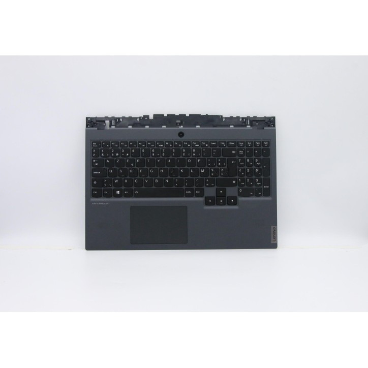 Lenovo 5CB0Z27665 Palmrest Top Case con tastiera, Belga, Retroilluminazione, Senza lettore di impronte digitali, UK