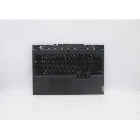 Lenovo 5CB0Z27667 Palmrest Top Case con tastiera, Bulgaro, Retroilluminazione, Senza lettore di impronte digitali, UK
