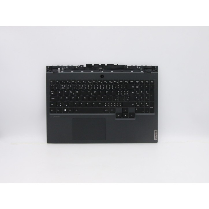Lenovo 5CB0Z27668 Palmrest Top Case con tastiera, Ceco, Retroilluminazione, Senza lettore di impronte digitali, UK