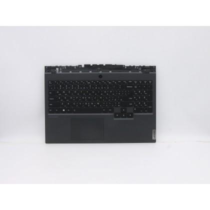 Lenovo 5CB0Z27695 Palmrest Top Case con tastiera, Arabo, Retroilluminazione RGB, Senza lettore di impronte digitali, US