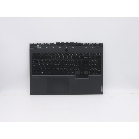 Lenovo 5CB0Z27695 Palmrest Top Case con tastiera, Arabo, Retroilluminazione RGB, Senza lettore di impronte digitali, US