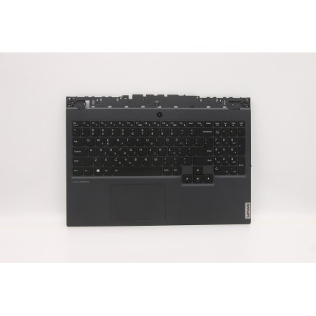 Lenovo 5CB0Z27708 Palmrest Top Case con tastiera, Greco, Retroilluminazione RGB, Senza_lettore di impronte digitali