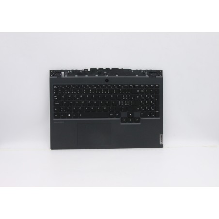Lenovo 5CB0Z27731 Palmrest Top Case con tastiera, Svizzera, Retroilluminazione RGB, Senza lettore di impronte digitali