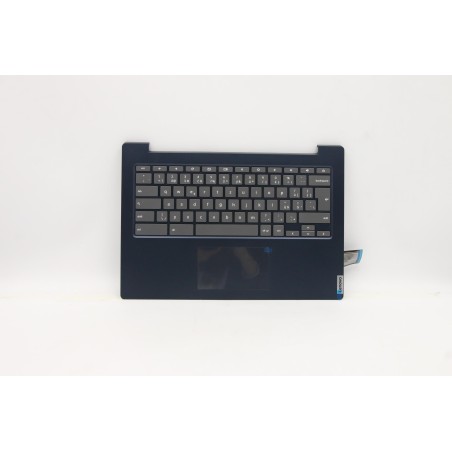 Lenovo 5CB0Z27782 Palmrest Top Case con tastiera, Ceco, blu scuro, Senza retroilluminazione, UK